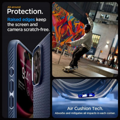Apple iPhone 15 Pro Max Coque Spigen  Liquid Air Bleu marine