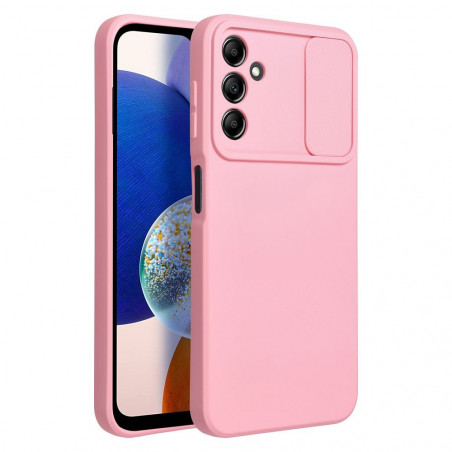 Samsung Galaxy A14 5G Coque Slide Rose clair