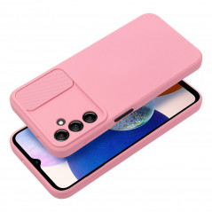 Samsung Galaxy A14 5G Coque Slide Rose clair