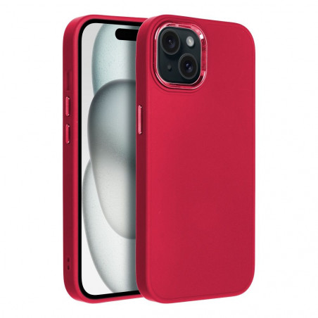 Apple iPhone 15 Coque FRAME Élégant  Magenta