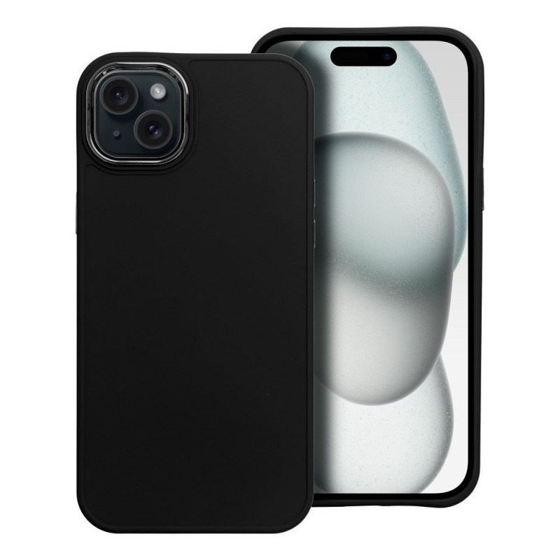 Apple iPhone 15 Plus Coque FRAME Élégant  Noir