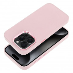 Apple iPhone 15 Pro Coque FRAME Élégant  Rose poudré