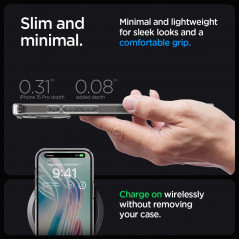 Apple iPhone 15 Pro Coque Spigen Ultra Hybrid Clair comme du cristal  Transparent