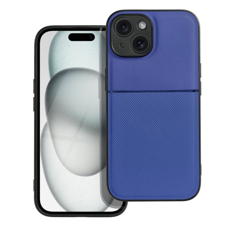 Apple iPhone 15 Coque Noble Bleu