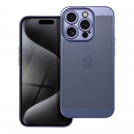 Apple iPhone 15 Pro Coque Breezy Bleu