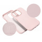 Apple iPhone 15 Pro Coque Leather Mag Cover Élégant  MagSAFE  Rose sable