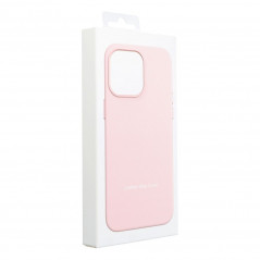 Apple iPhone 15 Pro Coque Leather Mag Cover Élégant  MagSAFE  Rose sable