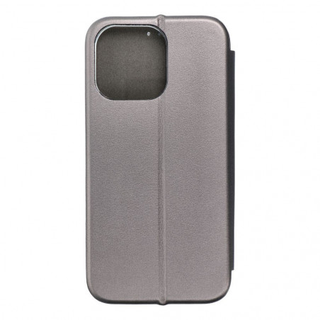 Apple iPhone 15 Pro Max Portefeuilles Book Elegance Élégant  Gris