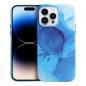 Apple iPhone 15 Coque Leather Mag Cover Élégant  MagSAFE  Éclaboussure bleue