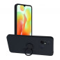 XIAOMI Redmi 12C Coque Silicone ring Noir