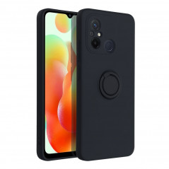 XIAOMI Redmi 12C Coque Silicone ring Noir