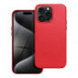 Apple iPhone 15 Pro Max Coque Leather Mag Cover Élégant  MagSAFE  Rouge