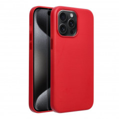 Apple iPhone 15 Pro Max Coque Leather Mag Cover Élégant  MagSAFE  Rouge