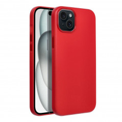 Apple iPhone 15 Plus Coque Leather Mag Cover Élégant  MagSAFE  Rouge