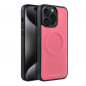 Apple iPhone 15 Pro Max Coque Roar Mag Morning Élégant  MagSAFE  Rose vif