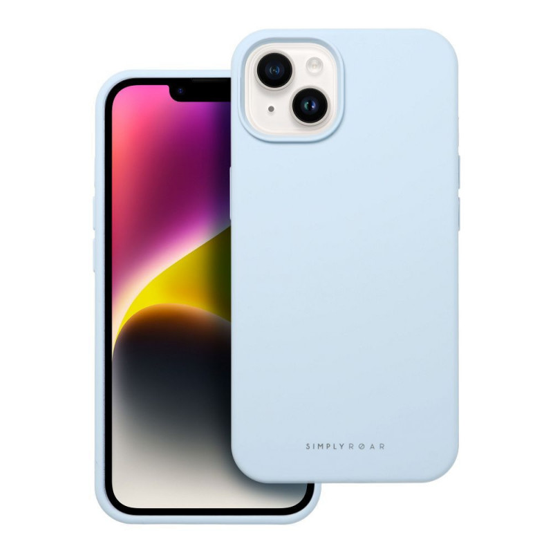 Apple iPhone 14 Coque Roar Cloud-Skin Bleu clair