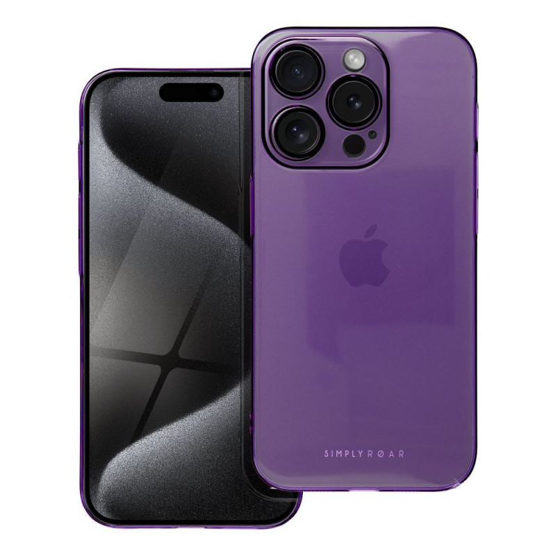 Apple iPhone 15 Pro Coque Roar Pure Simple Fit  Violet (Purple)