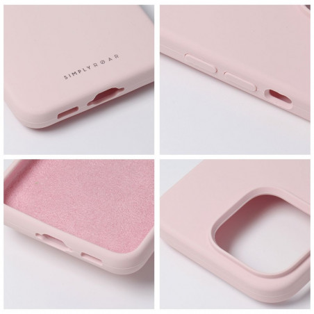Apple iPhone 15 Plus Coque Roar Cloud-Skin Rose clair