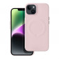Apple iPhone 12 Coque Roar Leather Mag Élégant  MagSAFE  Rose vif