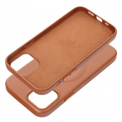 Apple iPhone 12 Coque Roar Leather Mag Élégant  MagSAFE  Brun
