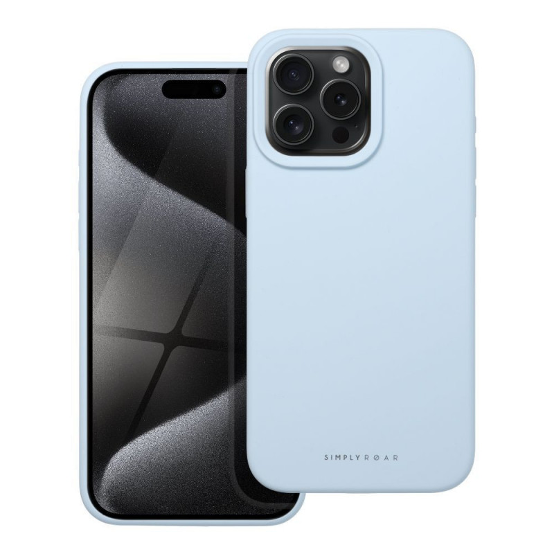 Apple iPhone 15 Pro Max Coque Roar Cloud-Skin Bleu clair