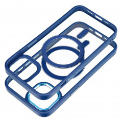 Apple iPhone 13 Coque Color Edge Mag MagSAFE  Bleu marine
