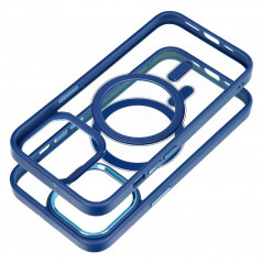 Apple iPhone 13 Pro Coque Color Edge Mag MagSAFE  Bleu marine