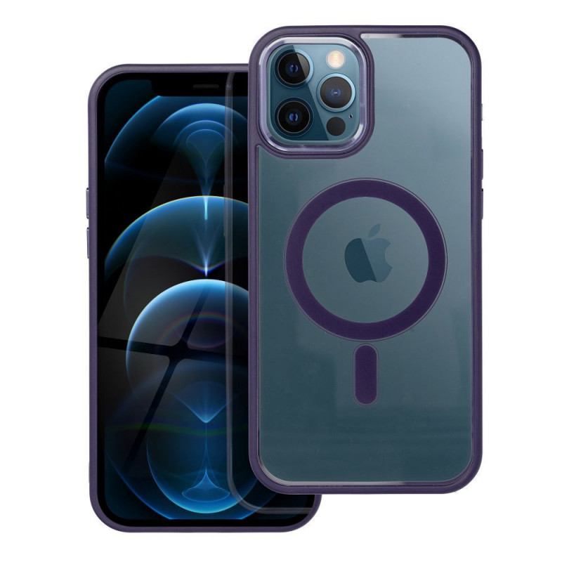 Apple iPhone 12 Pro Max Coque Color Edge Mag MagSAFE  Violet profond