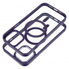 Apple iPhone 12 Pro Max Coque Color Edge Mag MagSAFE  Violet profond