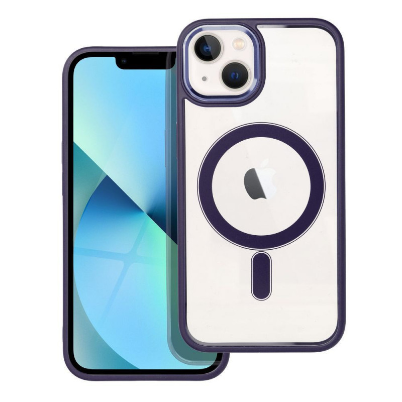 Apple iPhone 13 Coque Color Edge Mag MagSAFE  Violet profond