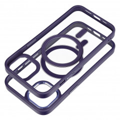 Apple iPhone 13 Coque Color Edge Mag MagSAFE  Violet profond