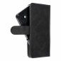 Apple iPhone 12 Etui universel, Portefeuilles COMMON book Élégant, Doublure douce à l'intérieur  Noir