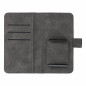 Apple iPhone 12 Etui universel, Portefeuilles COMMON book Élégant, Doublure douce à l'intérieur  Noir