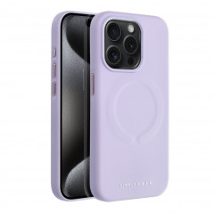 Apple iPhone 15 Pro Coque Roar Leather Mag Élégant  MagSAFE  Violet (Purple)