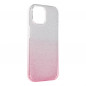 Apple iPhone 15 Coque Shining Transparent et rose