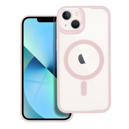 Apple iPhone 13 Coque Color Edge Mag MagSAFE  Rose