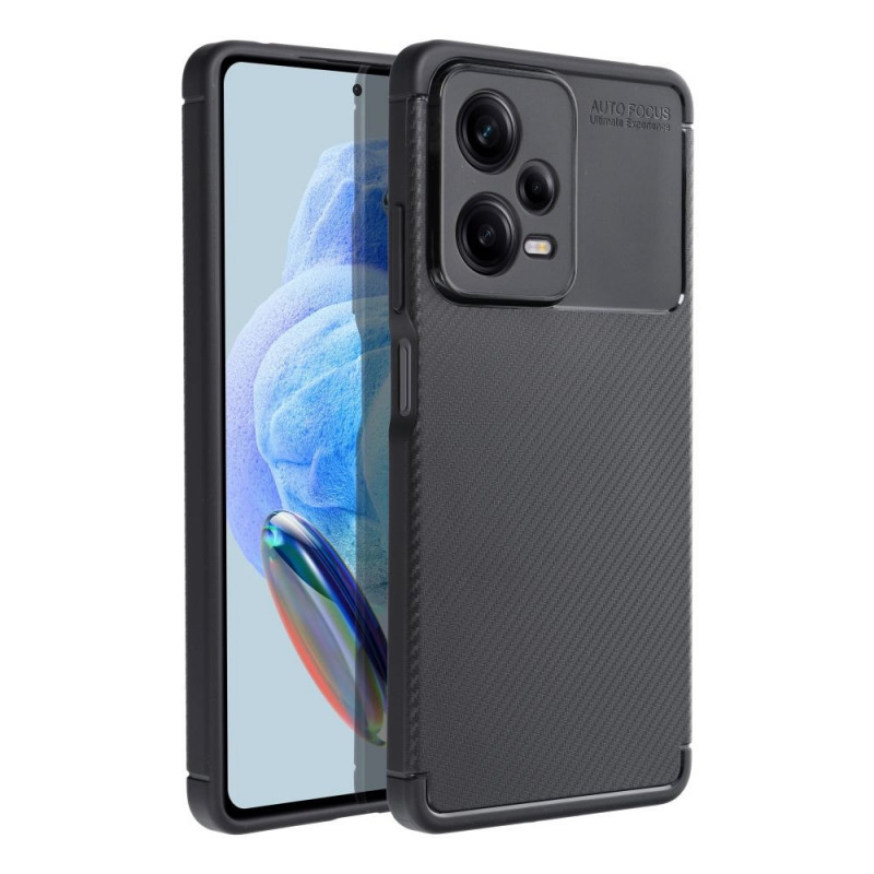 XIAOMI Redmi Note 12 Pro 5G Coque Carbon premium Élégant  Noir