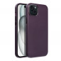 Apple iPhone 15 Plus Coque Leather Mag Cover Élégant  MagSAFE  Violet foncé