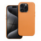 Apple iPhone 15 Pro Coque Leather Mag Cover Élégant  MagSAFE  Orange