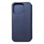 Apple iPhone 15 Pro Portefeuilles Dual Pocket book Marine