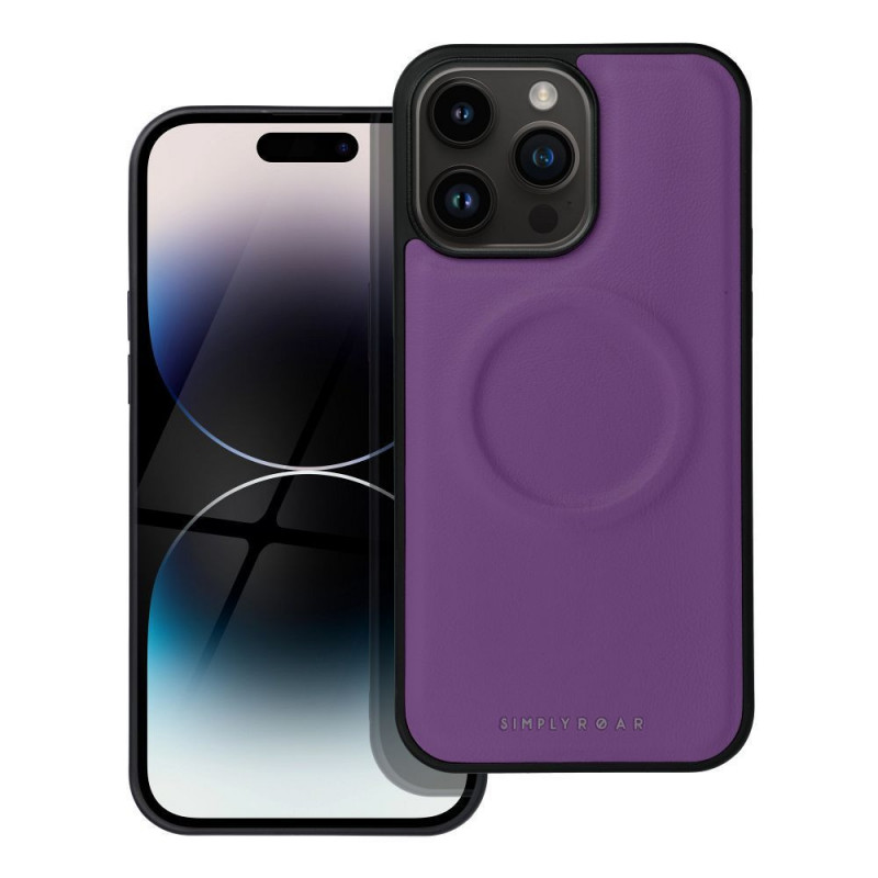Apple iPhone 14 Pro Max Coque Roar Mag Morning Élégant  MagSAFE  Violet (Purple)