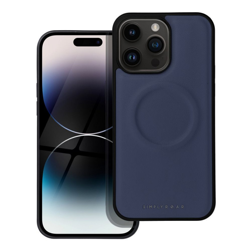 Apple iPhone 14 Pro Max Coque Roar Mag Morning Élégant  MagSAFE  Marine
