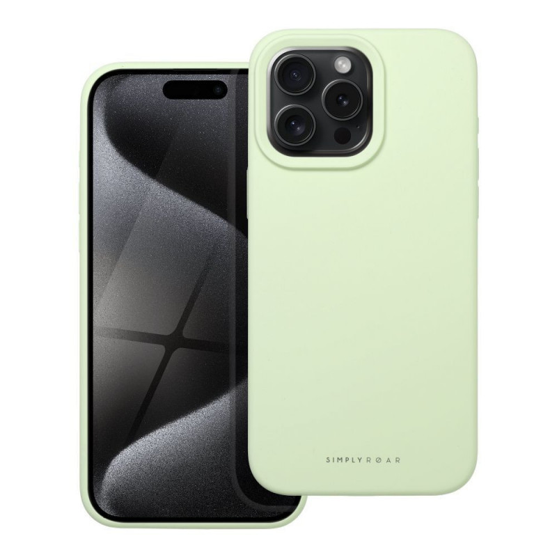 Apple iPhone 15 Pro Max Coque Roar Cloud-Skin Vert clair