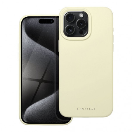 Apple iPhone 15 Pro Max Coque Roar Cloud-Skin Jaune clair