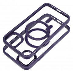 Apple iPhone 11 Coque Color Edge Mag MagSAFE  Violet profond