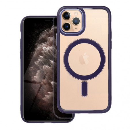 Apple iPhone 11 Pro Coque Color Edge Mag MagSAFE  Violet profond
