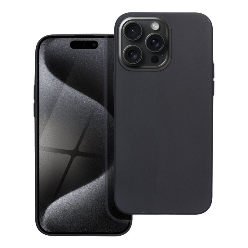 Apple iPhone 15 Pro Coque MATT Noir