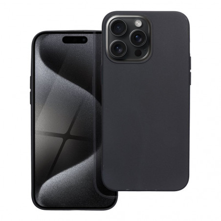 Apple iPhone 15 Pro Coque MATT Noir