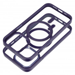 Apple iPhone 13 Pro Coque Color Edge Mag MagSAFE  Violet profond