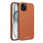 Apple iPhone 15 Plus Coque Roar Leather Mag Élégant  MagSAFE  Brun